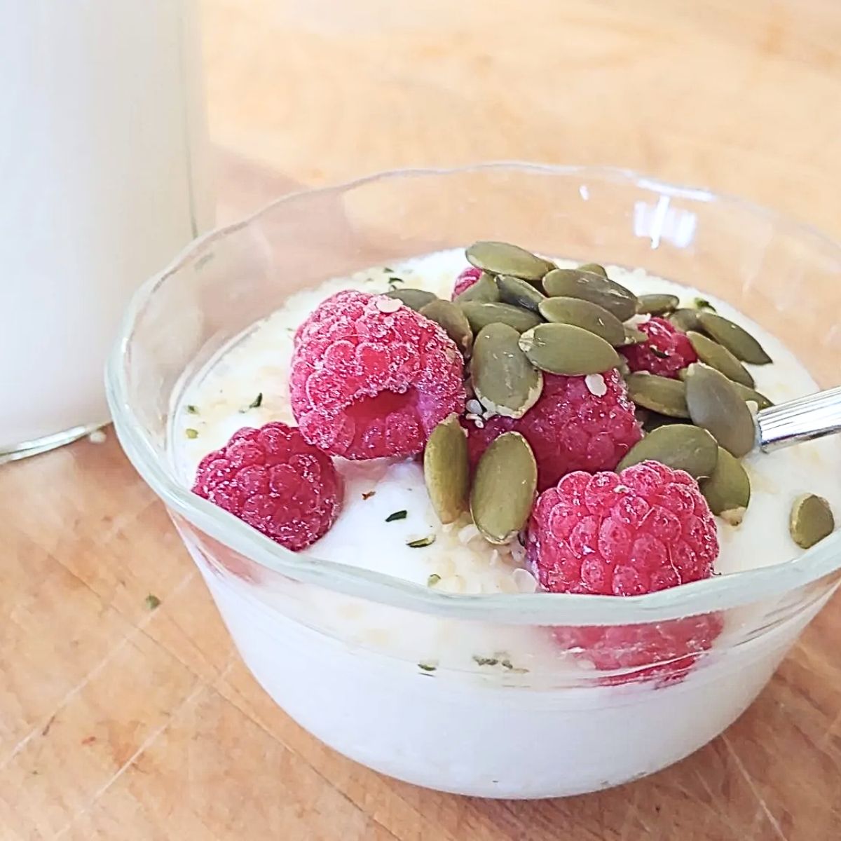 How to Make Homemade Yogurt in an Instant Pot 7 yogurt with strawberry nuts in a bowl 1