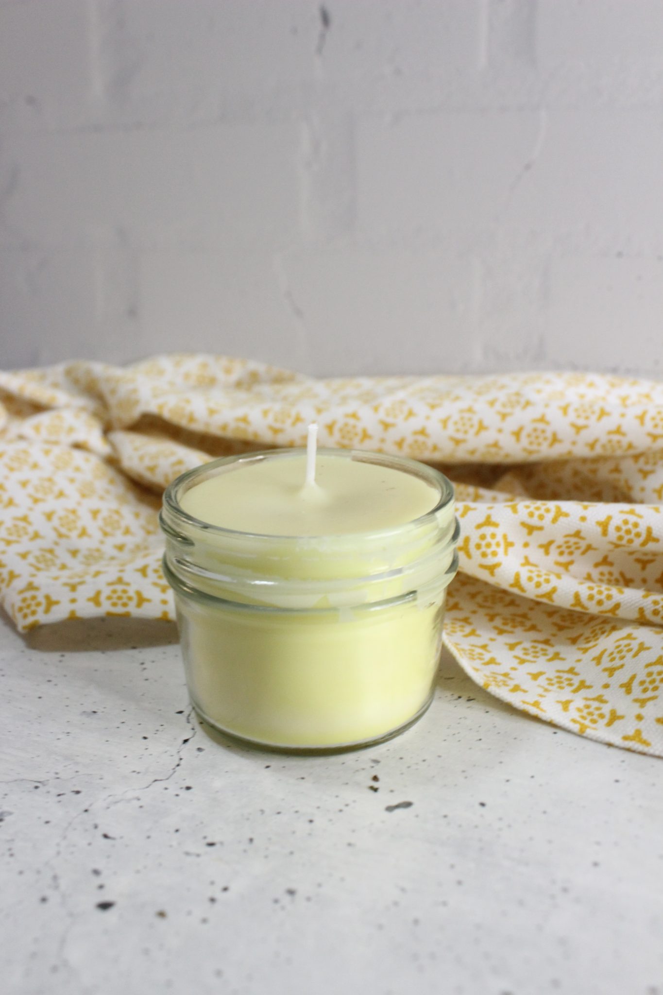 homemade natural candle