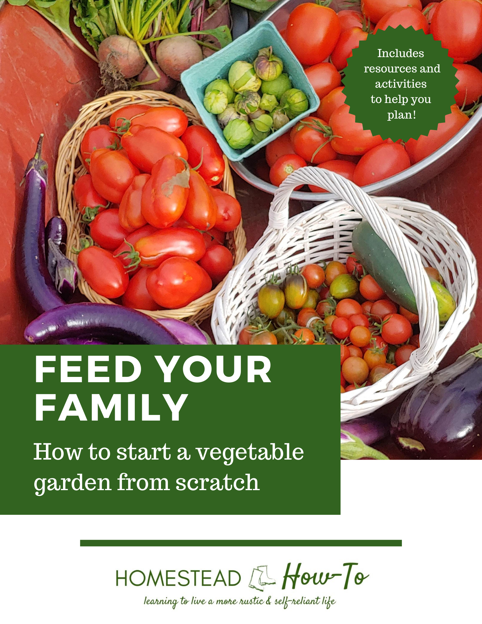 how to start a vegetable garden e-book and garden planner