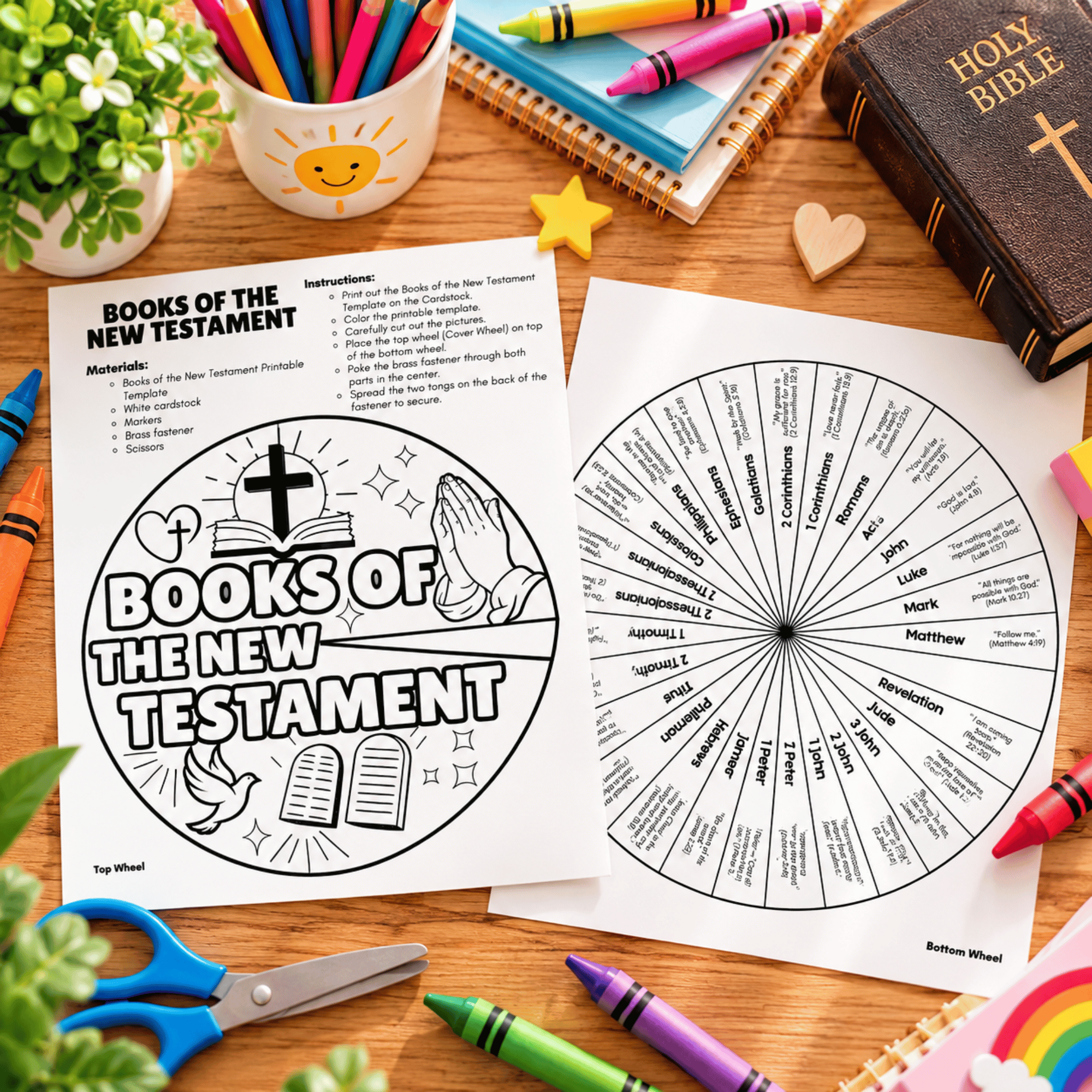 Books of the New Testament Spinner Wheel 4 Books of the New Testament Spinner Wheel - Image 4