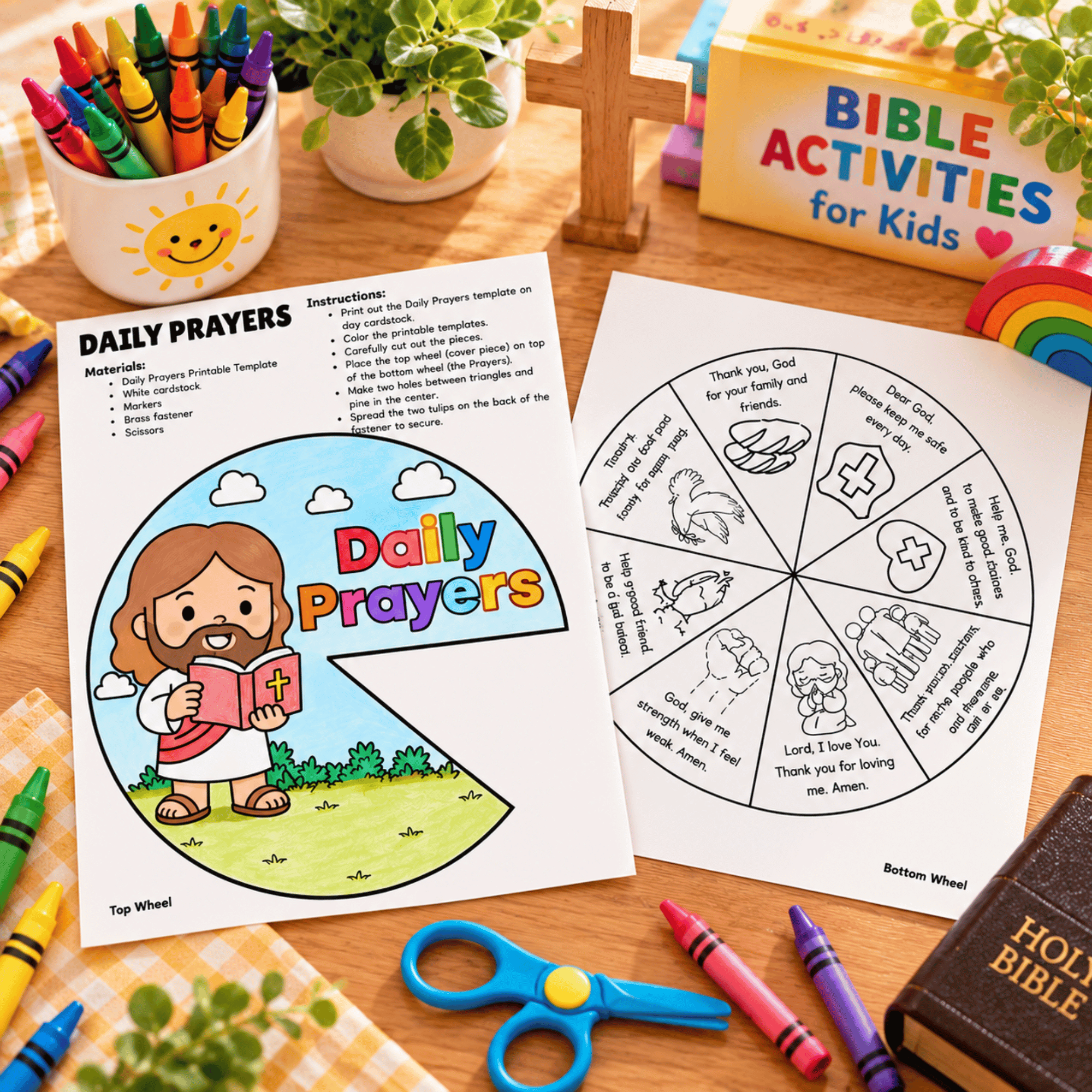 Daily Prayers Bible Craft Printable 4 Daily Prayers Bible Craft Printable - Image 4