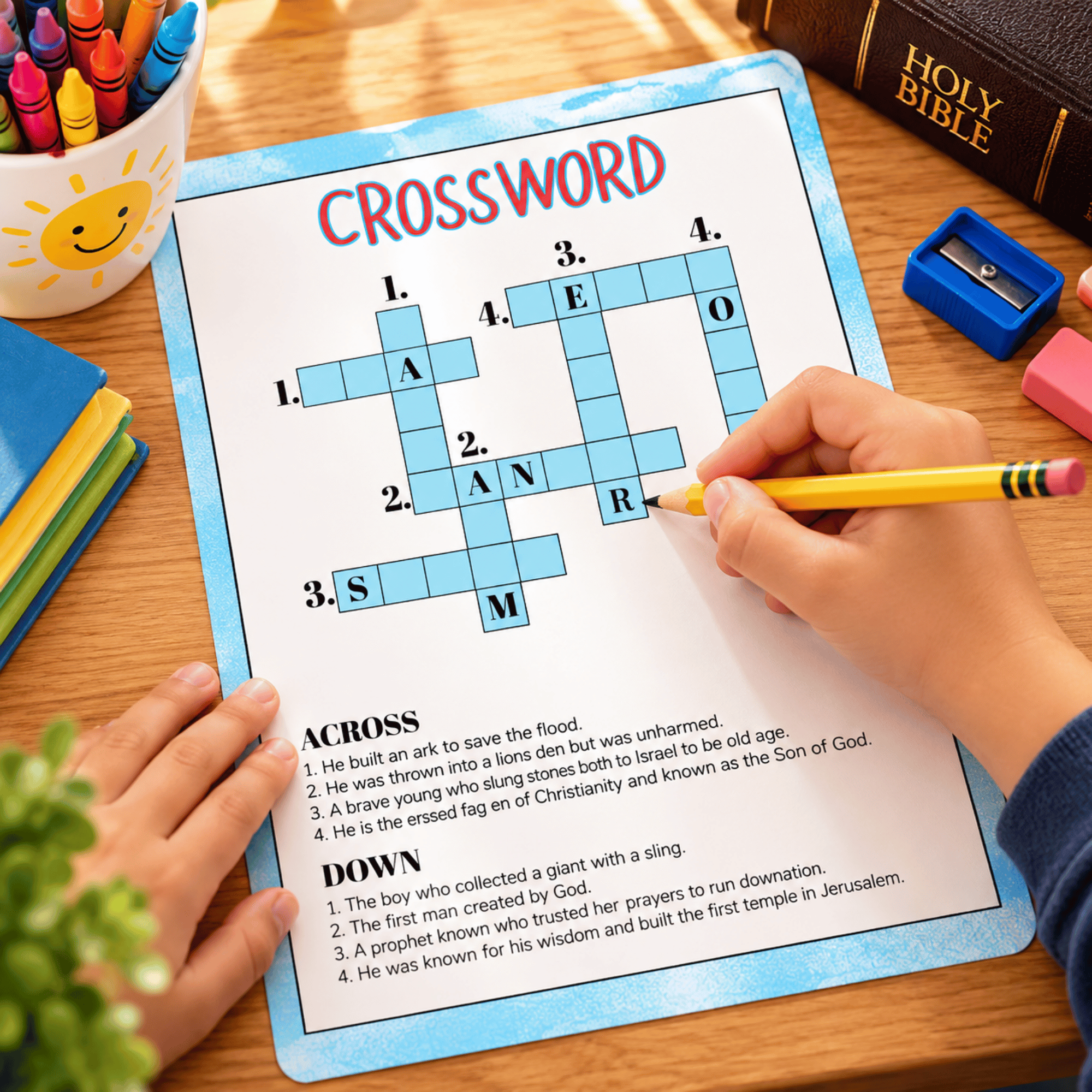 Bible Activity Sheets Printable 4 Bible Activity Sheets Printable - Image 4