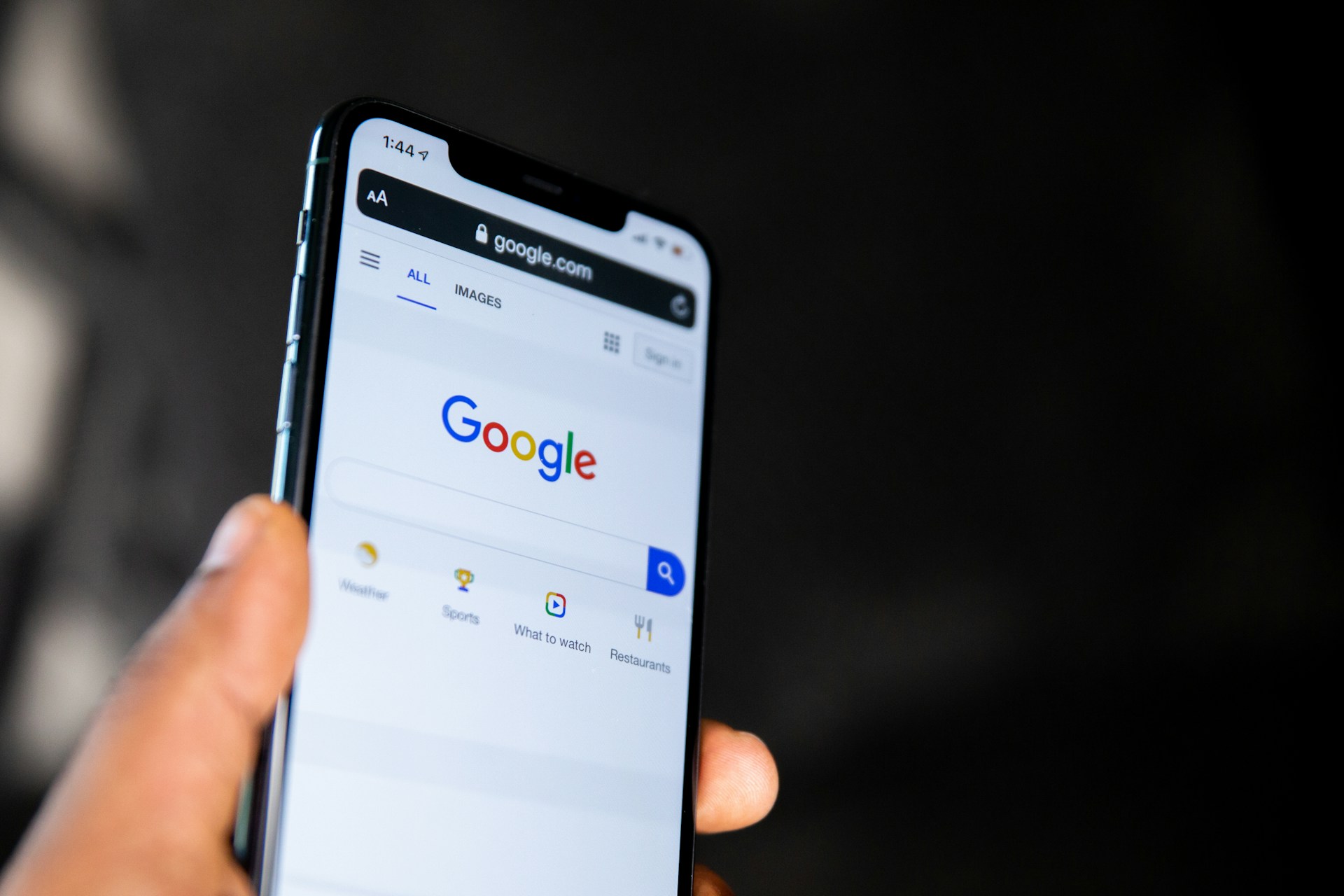 google on iphone
