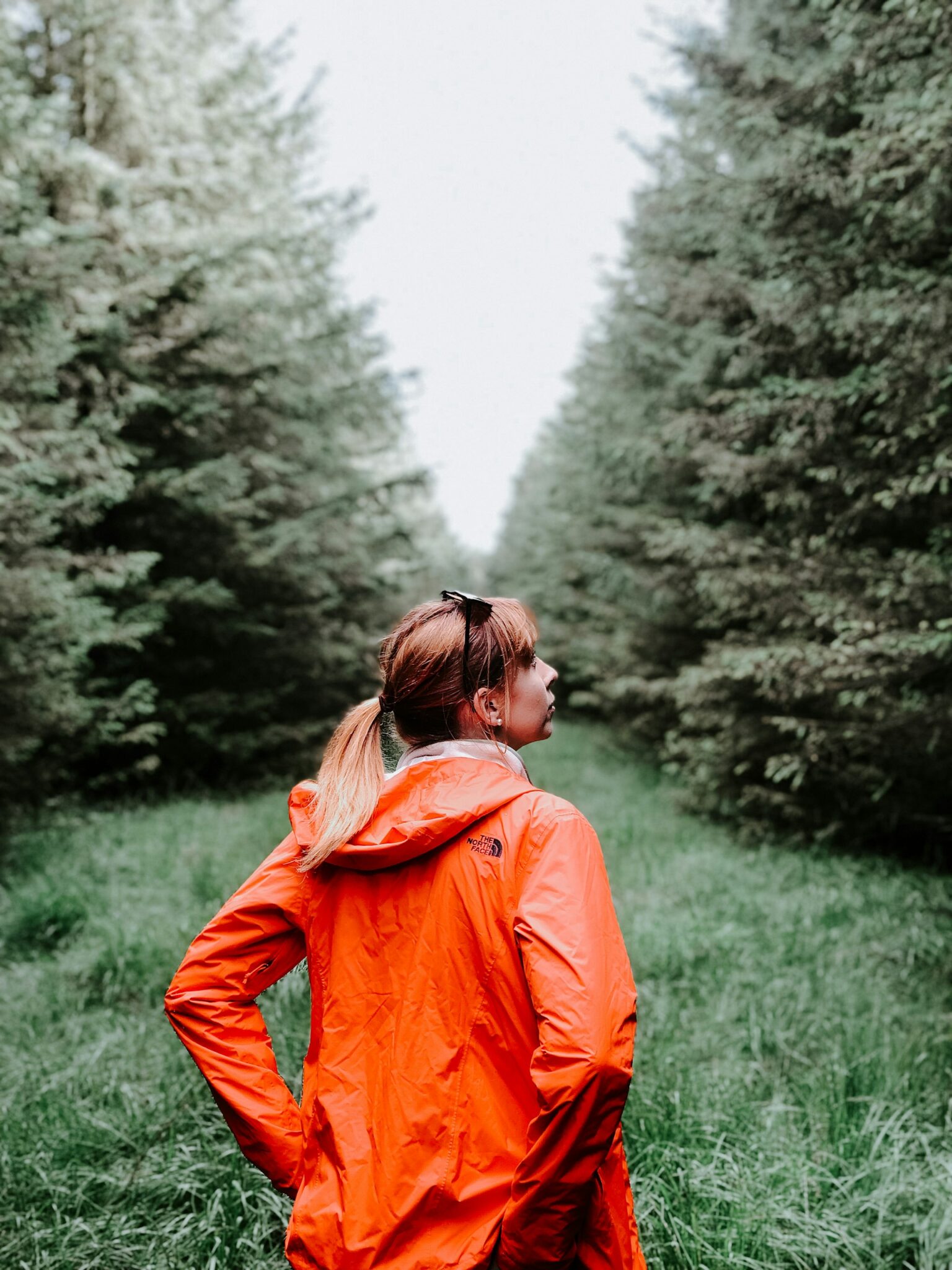 woman in the woods